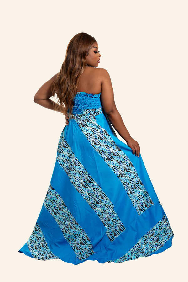 African Print Titi Maxi Dress - Oludan