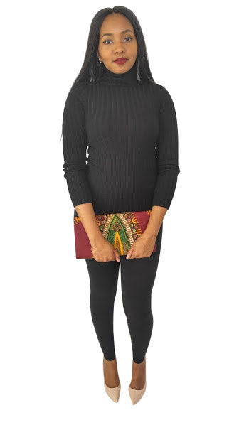 African Dashiki Wine Clutch - Oludan