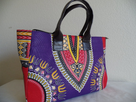 African Print Ama Dashiki Tote - Oludan