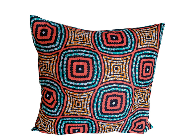 African Print Spiro Throw Pillow - Oludan