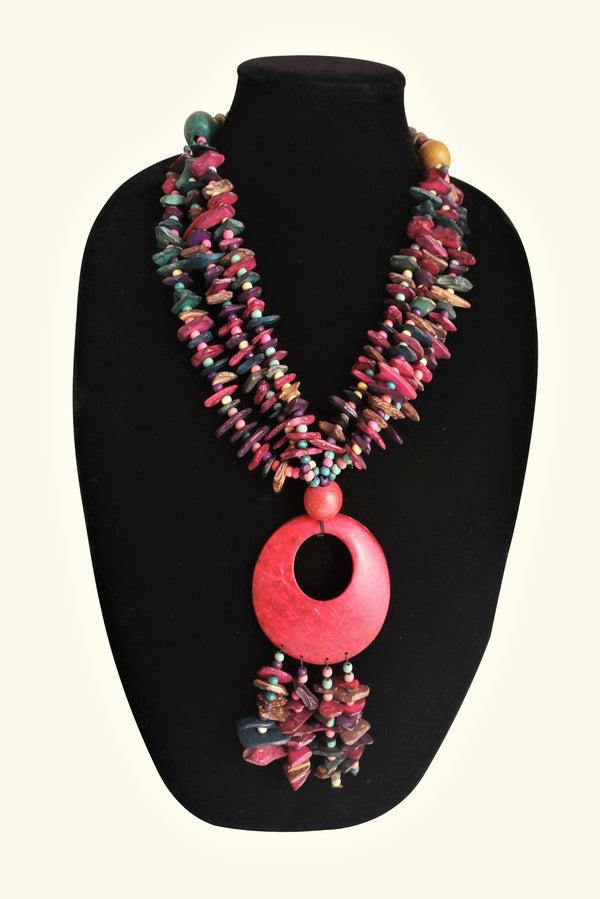 African Coconut Shell Necklace