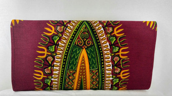 African Dashiki Wine Clutch - Oludan