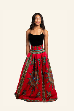 African Print Owen Maxi Skirt - Oludan