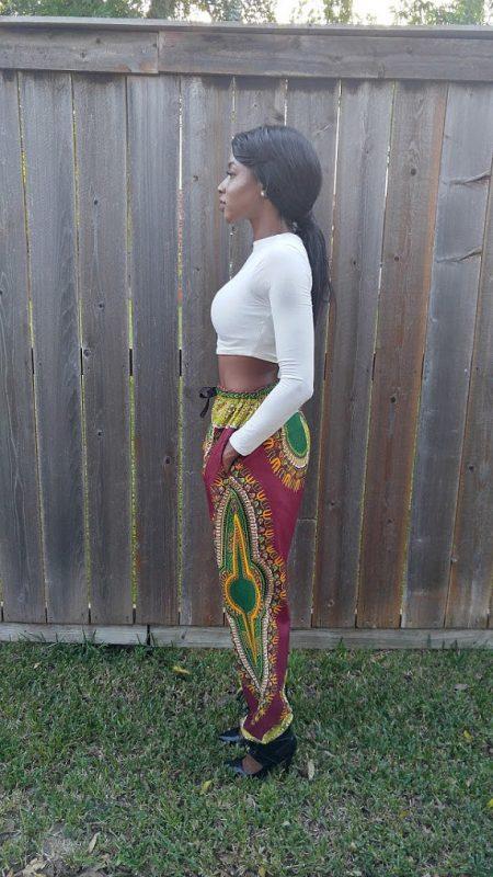 African Print Itohan Dashiki Jogger Pants - Oludan