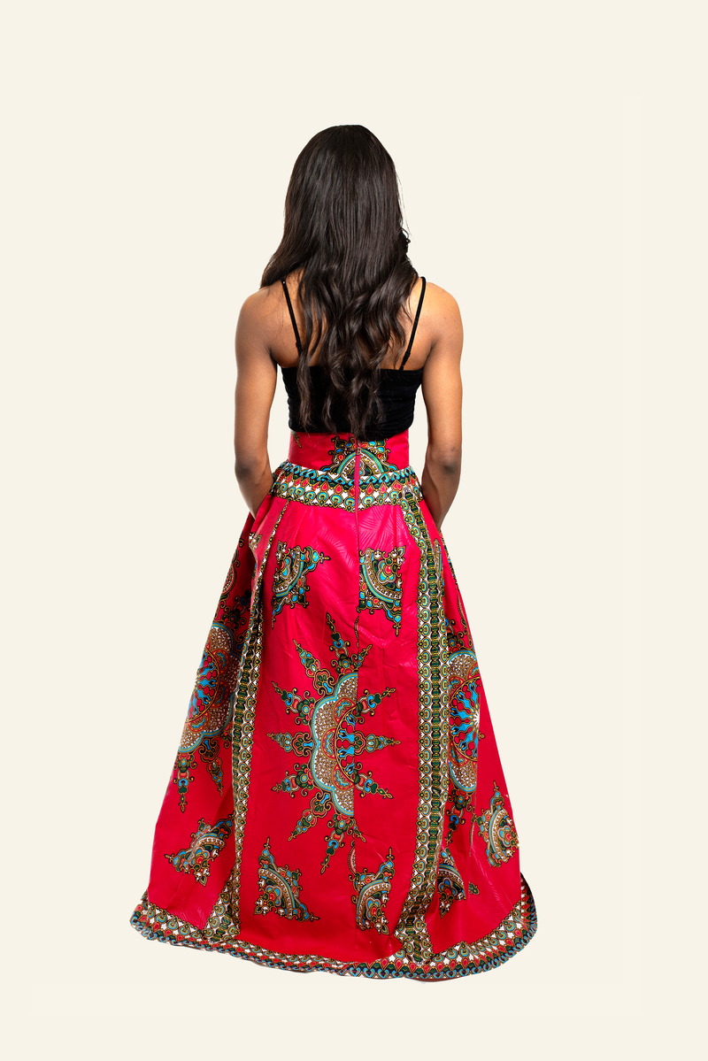 African Print Owen Maxi Skirt - Oludan