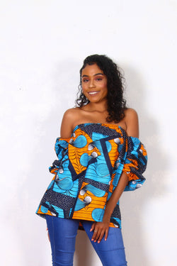 African Print Rashida Top - Oludan