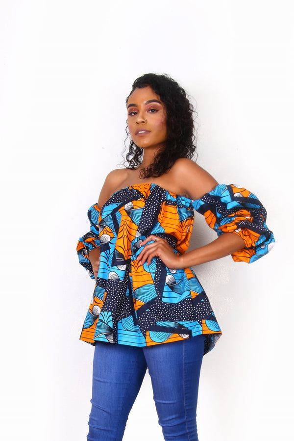 African Print Rashida Top - Oludan