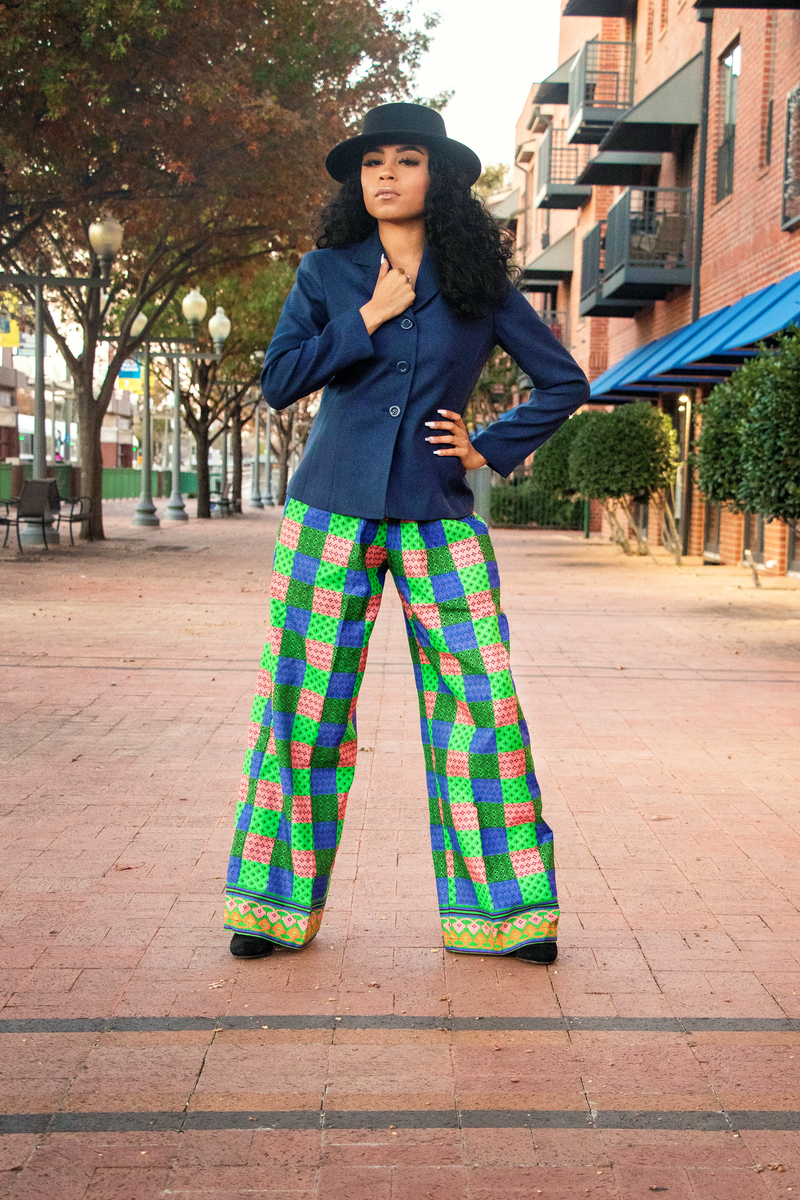 African Print Adize Palazzo Pants