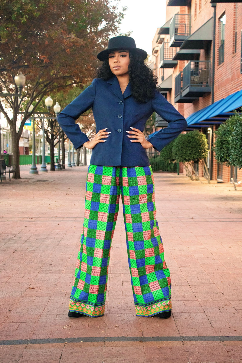 African Print Adize Palazzo Pants