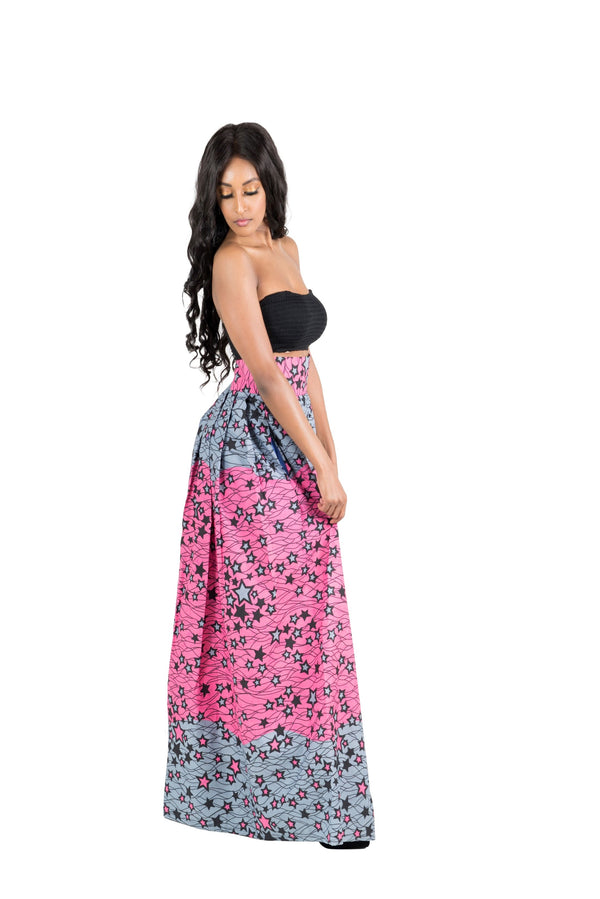 African Print Yahara Maxi Skirt - Oludan