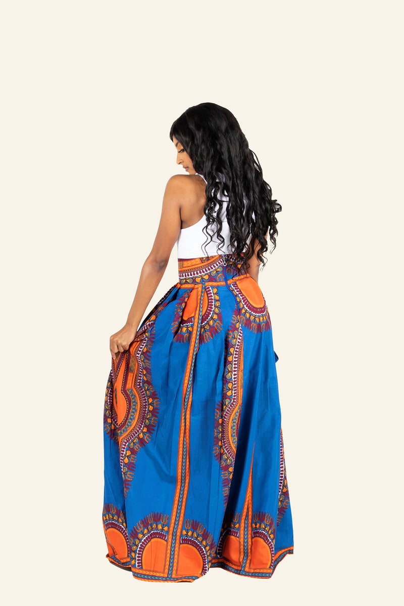 African Dashiki Irapada Maxi Skirt