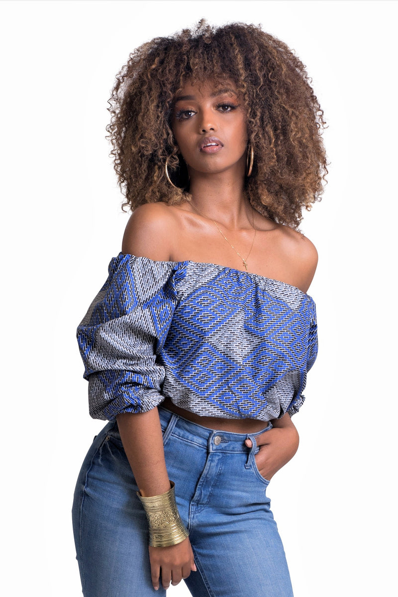 African Print Esiyaks Top - Oludan