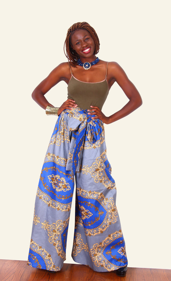 African Print Imuetiyan Palazzo Pants - Oludan