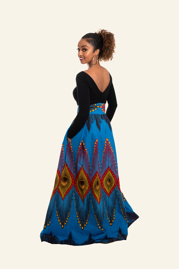 African Print Yetunde Maxi Skirt - Oludan