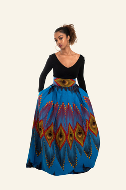 African Print Yetunde Maxi Skirt - Oludan