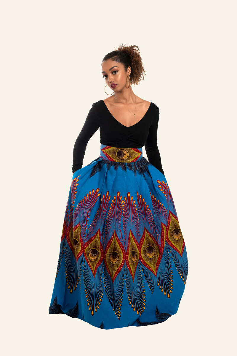 African Print Yetunde Maxi Skirt - Oludan