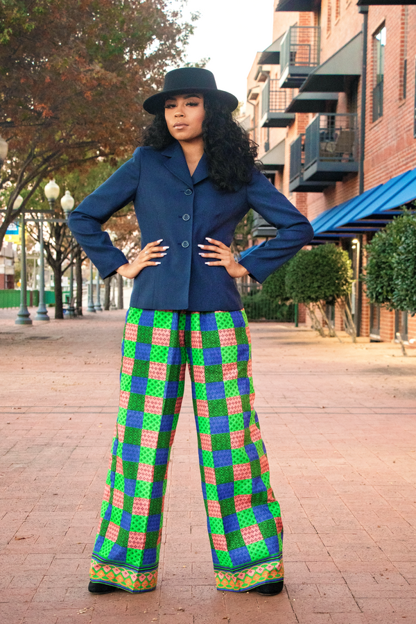 African Print Adize Palazzo Pants