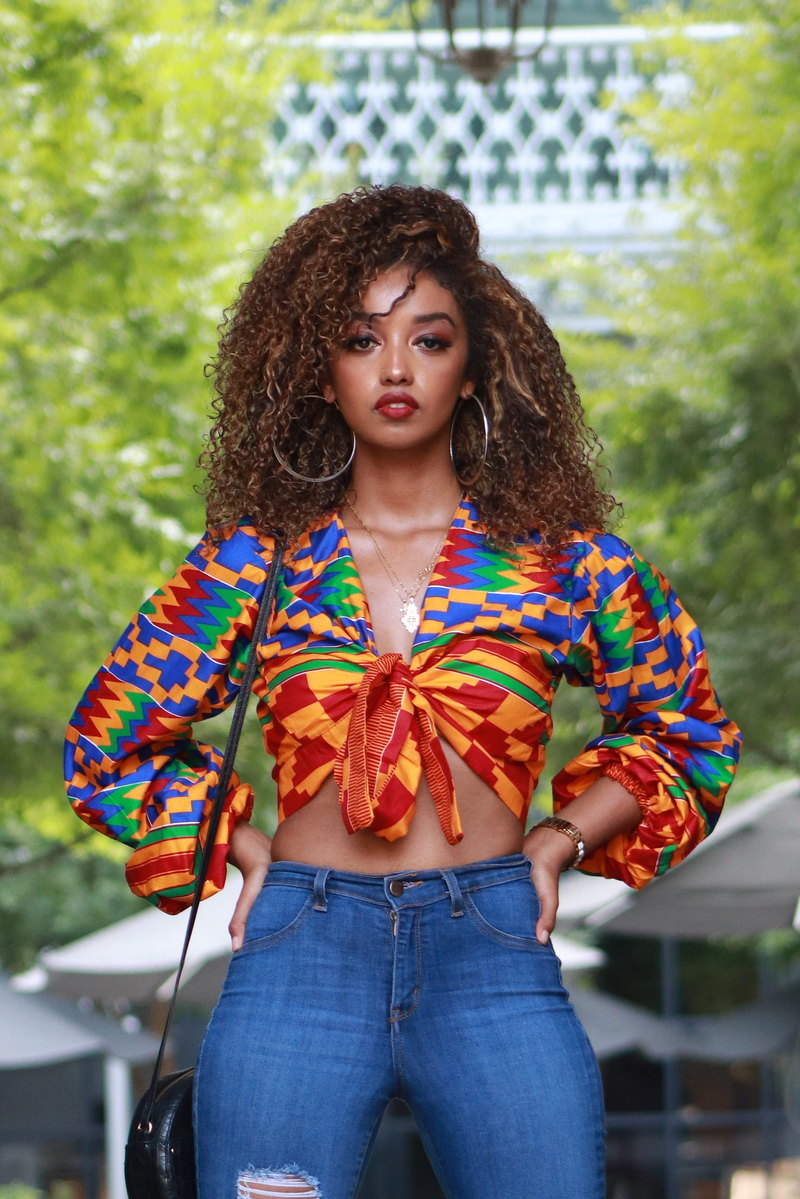 African Print Ejiro Cropped Top