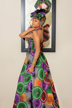 African Print Emem Maxi Dress