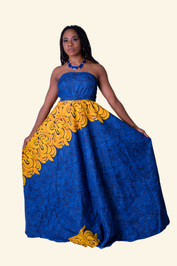 African Print Osaro Maxi Dress