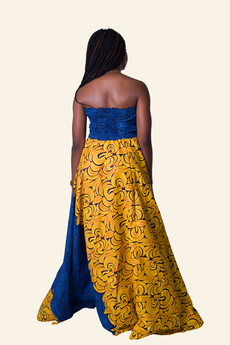 African Print Osaro Maxi Dress