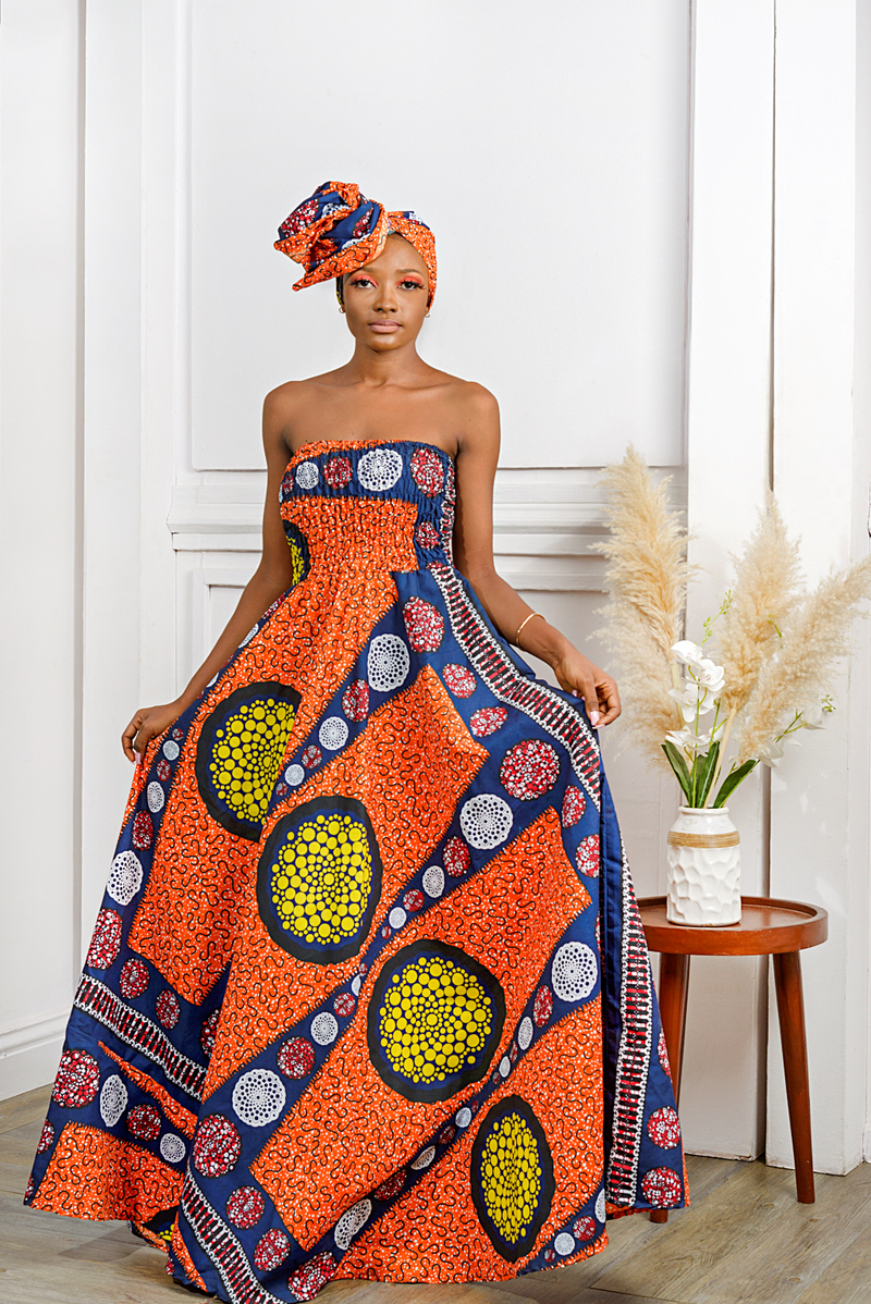 African Print Jumoke Maxi Dress