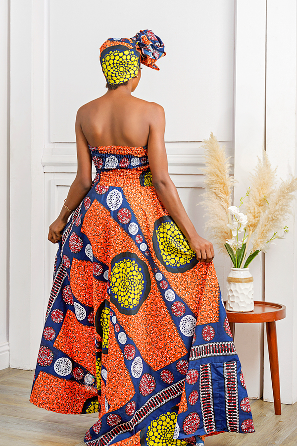 African Print Jumoke Maxi Dress