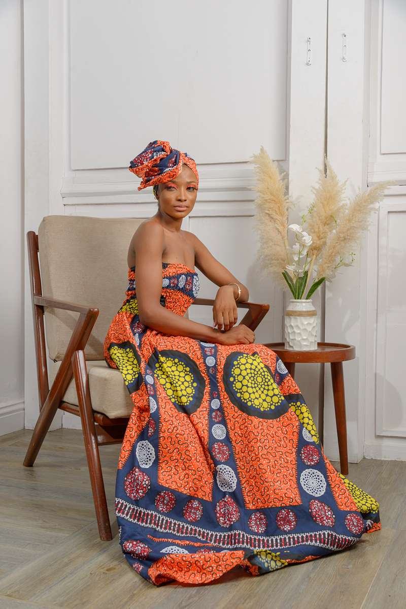 African Print Jumoke Maxi Dress