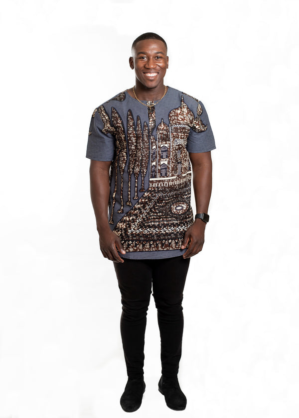 Copy of African Print Osahon Top For Men - Oludan