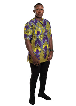 African Print Agu Shirt For Men - Oludan