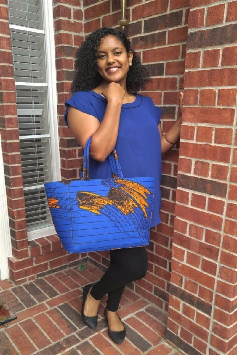 African Print Yeside Tote