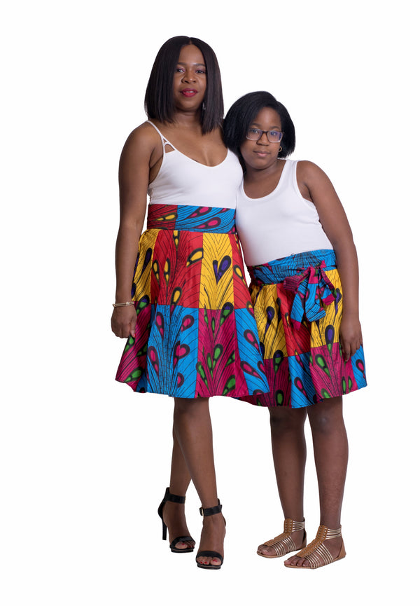 African Print Mimi Mommy and Me Skirts - Oludan