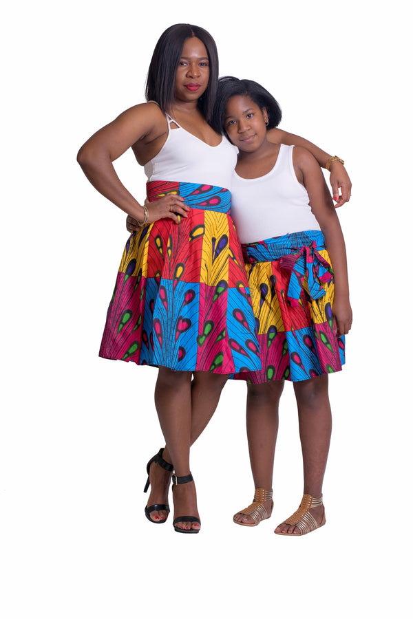 African Print Mimi Mommy and Me Skirts - Oludan