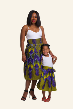 African Print Sere Mommy and Me Skirts - Oludan