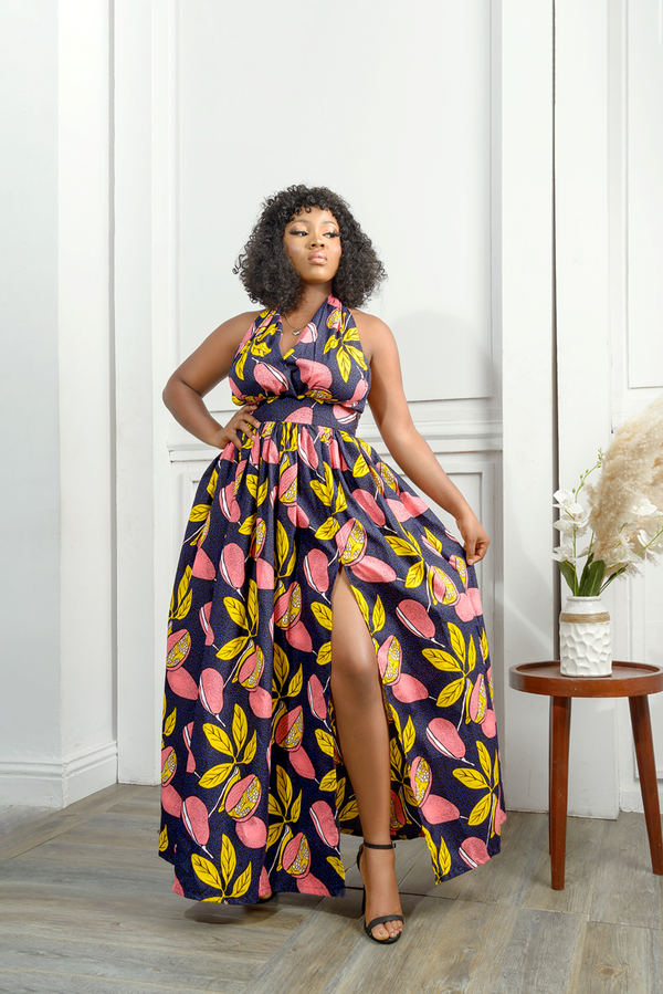 African Print Ogbe Infinity Dress