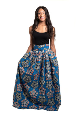 African Print Omai Maxi Skirt - Oludan