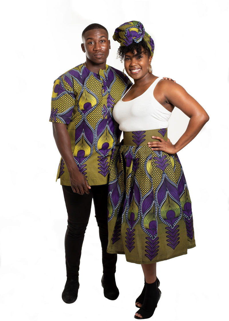 African Print Agu Shirt For Men - Oludan