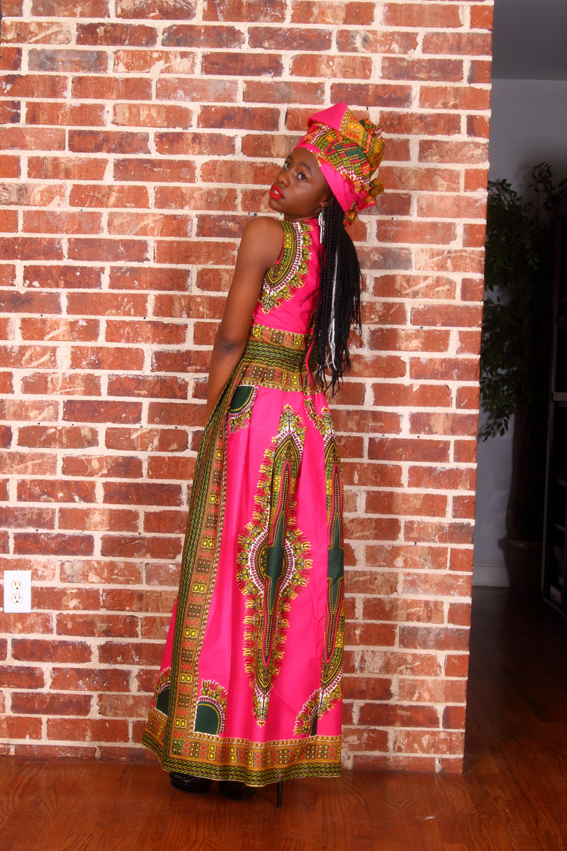 Didi Dashiki Maxi Dress