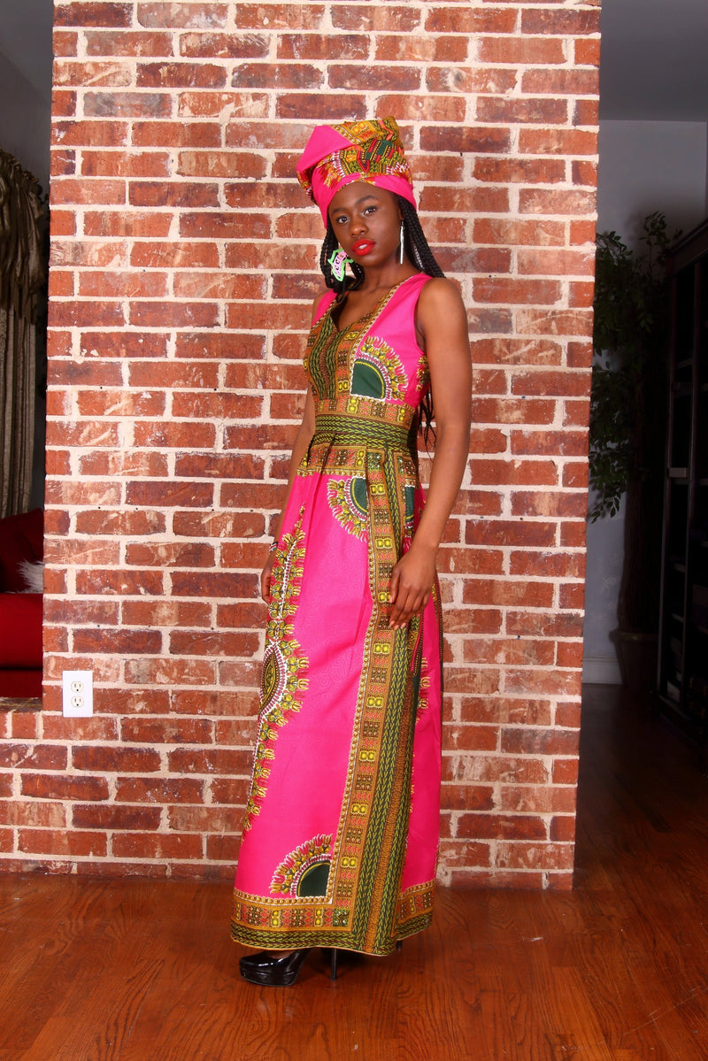 Didi Dashiki Maxi Dress