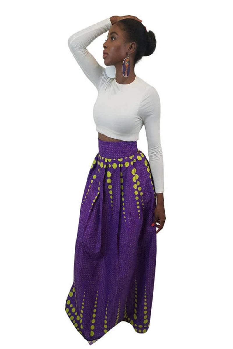 African Print Onyioma Maxi Skirt - Oludan