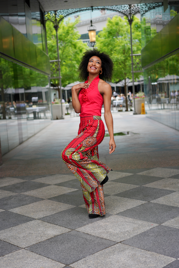 African Print Ame Pants