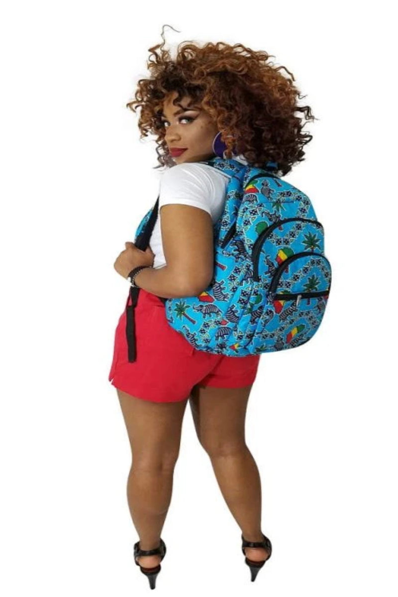 African Print Dumebi Back Pack - Oludan