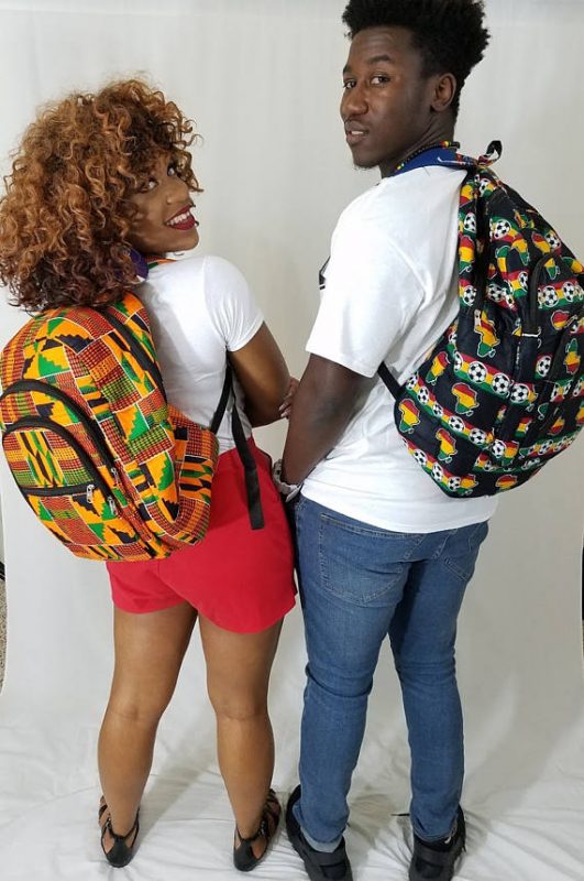 African Print Kente Backpack - Oludan