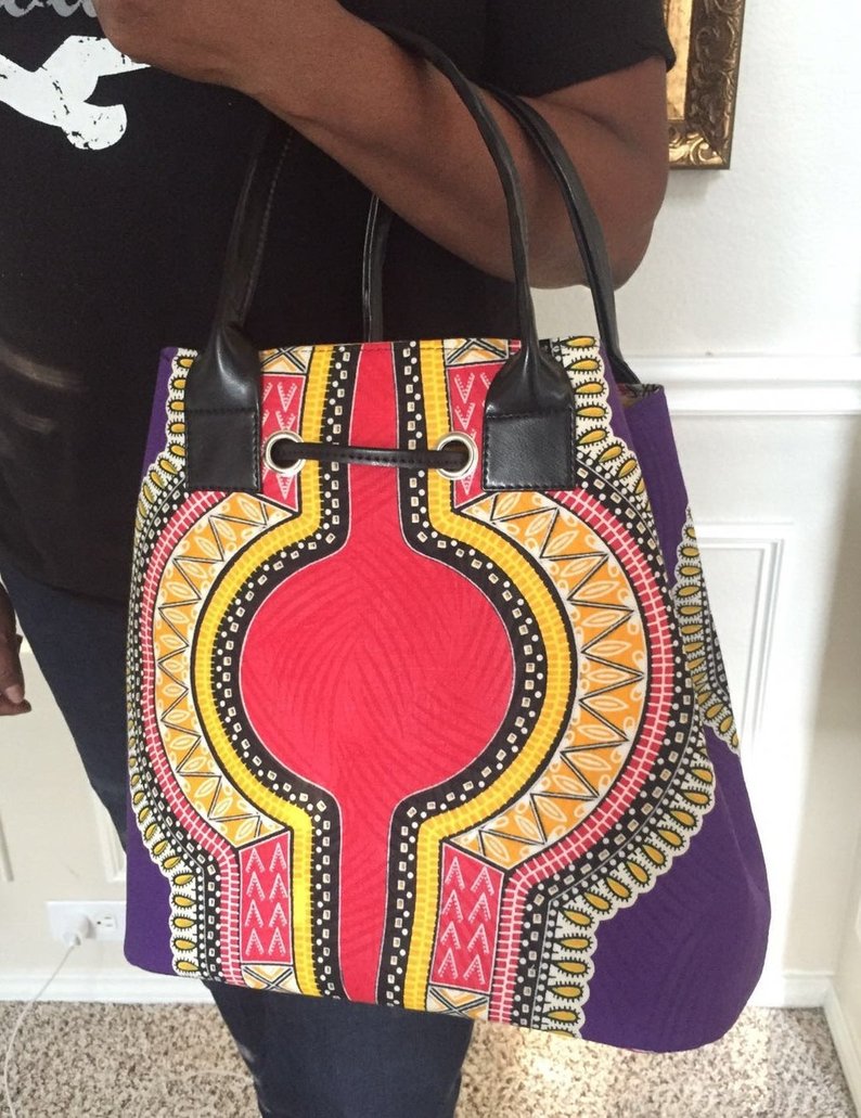 African Print Dashiki Jamai Tote - Oludan