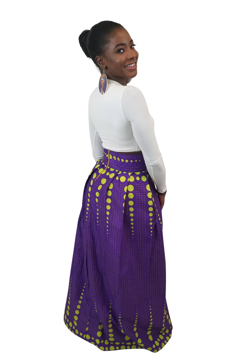 African Print Onyioma Maxi Skirt - Oludan