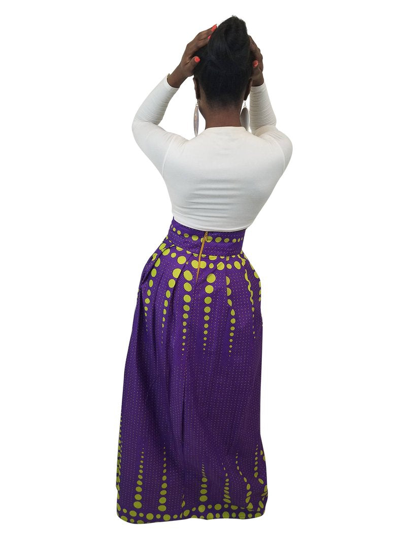 African Print Onyioma Maxi Skirt - Oludan