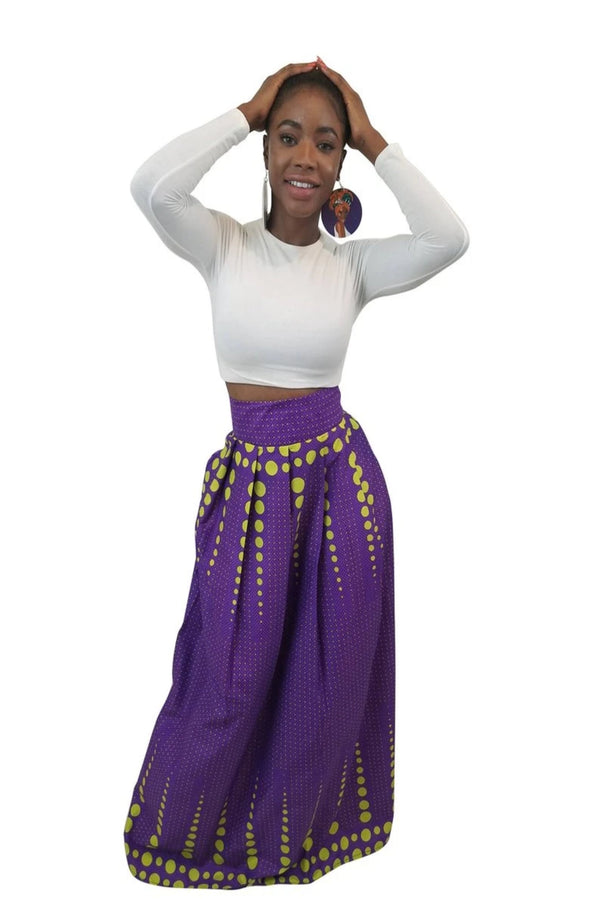 African Print Onyioma Maxi Skirt - Oludan