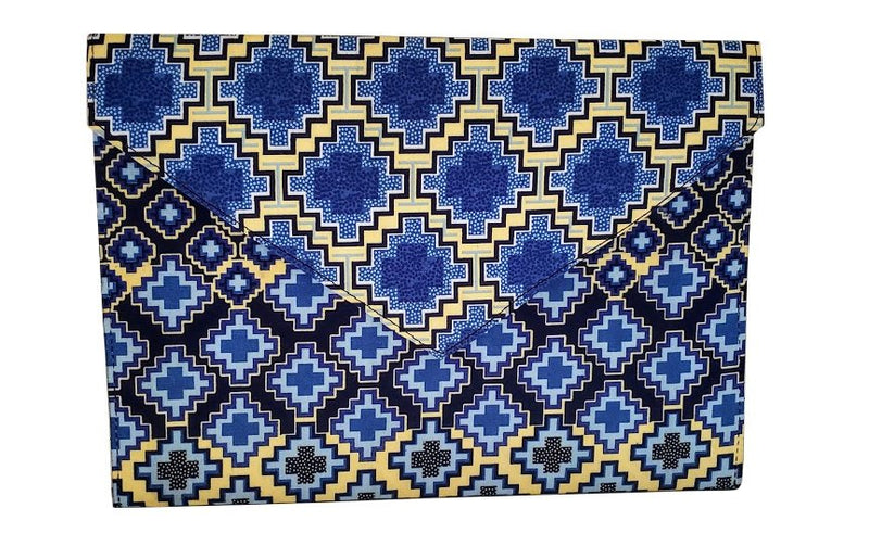 African Print Envelope Clutch - Oludan