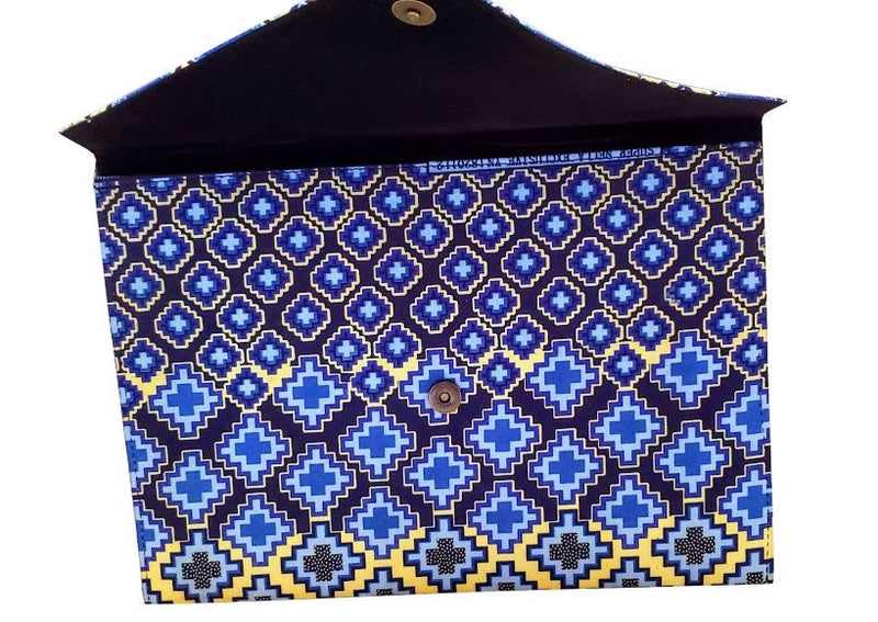 African Print Envelope Clutch - Oludan