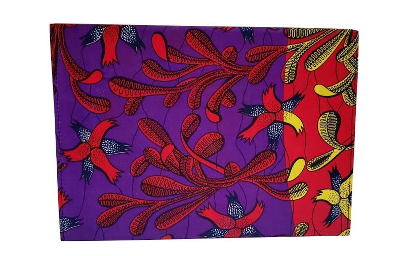 African Print Flora Envelope Clutch - Oludan